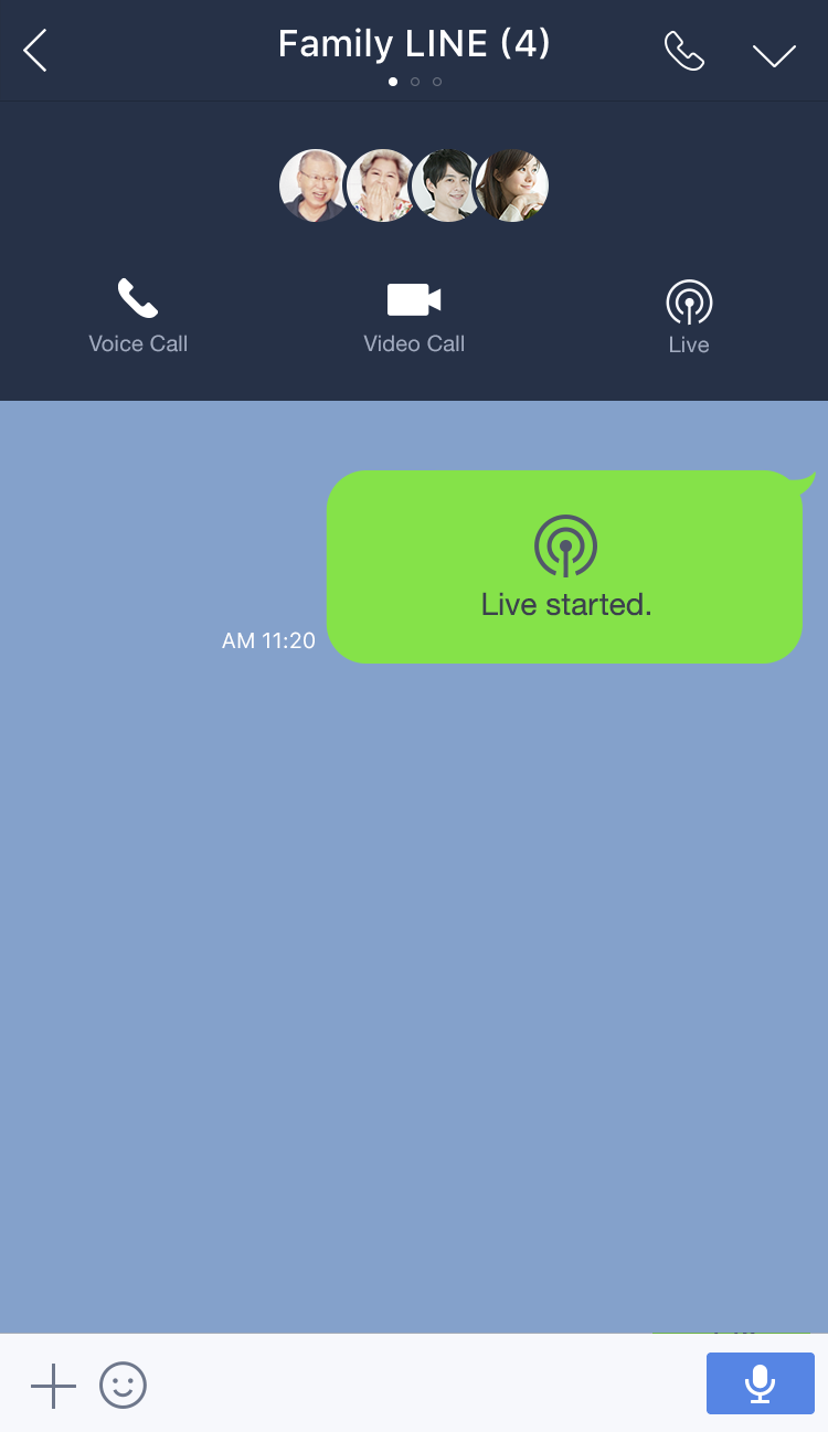 Lineアプリでlive 友だちや家族にライブ中継ができる Line7 9 0 を公開 Line公式ブログ
