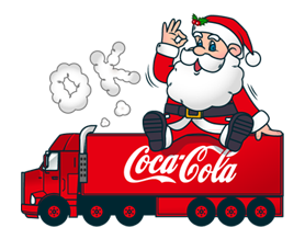 コカ コーラからクリスマス限定スタンプ Line Cameraで使えるオリジナルフレームが登場 Line公式ブログ