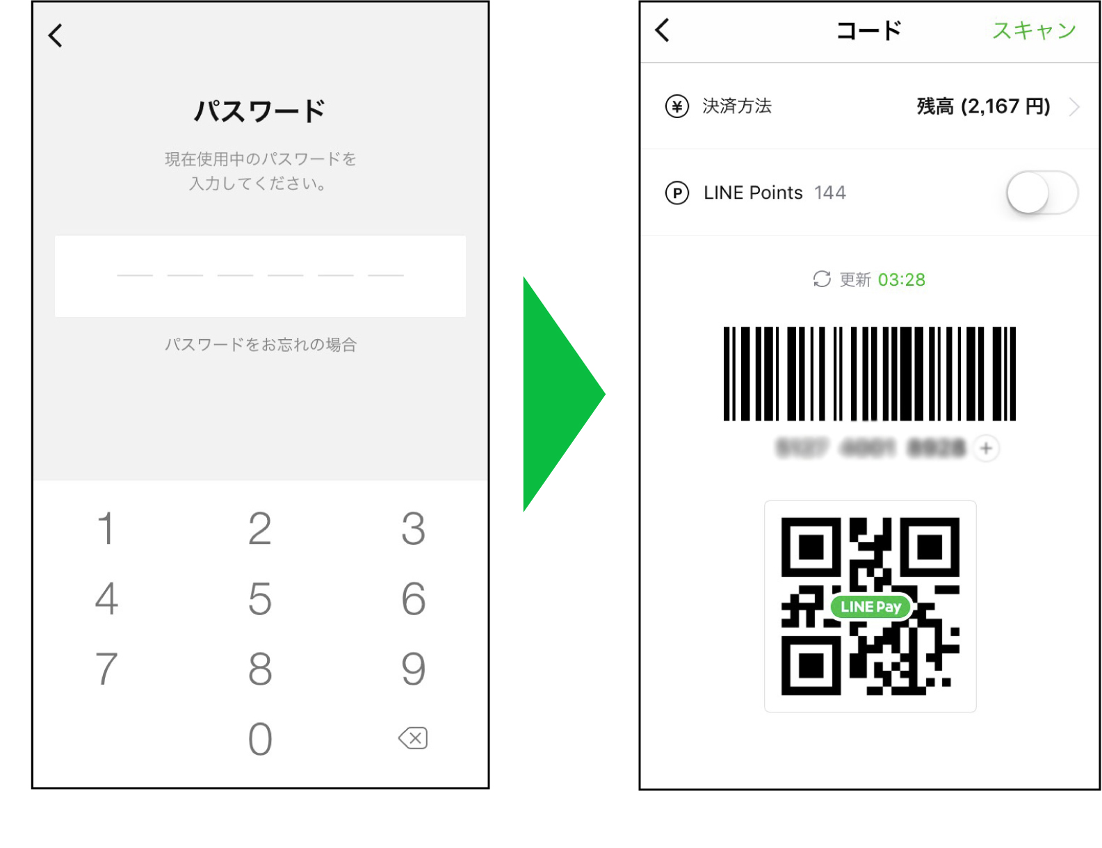 LINE Pay】おサイフいらずでお買い物！コード支払い方法をご紹介