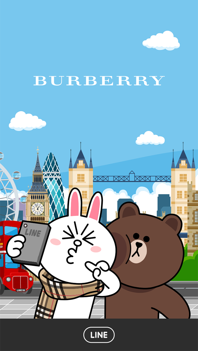 Burberry から無料の着せかえが登場 Line公式ブログ