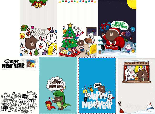 クリスマスと年末年始スペシャルデザインのスタンプやカードでlineを楽しもう Line公式ブログ