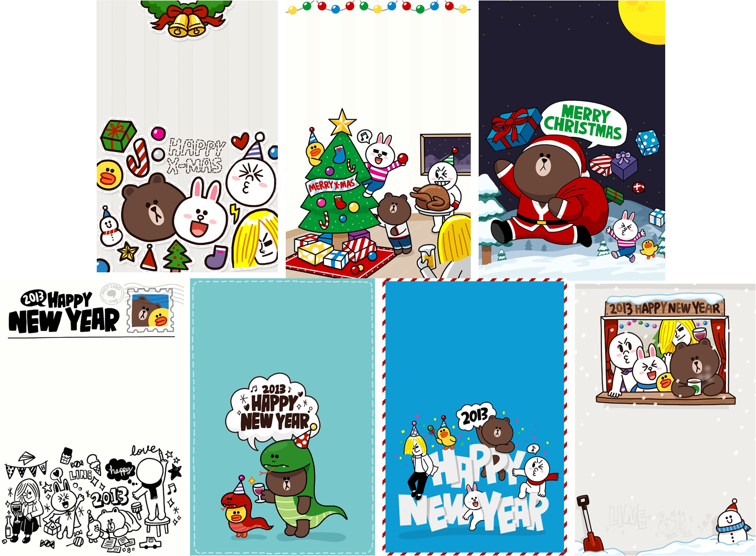 クリスマスと年末年始スペシャルデザインのスタンプやカードでlineを楽しもう Line公式ブログ