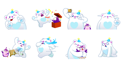 LINE アイスキューピック スタンプ