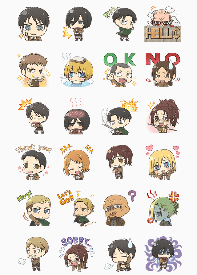 進撃の巨人 ちみキャラver スタンプを無料でgetする方法とは Lineの有料スタンプやゲームアイテムを0円でget 裏ワザ 小ネタ情報満載