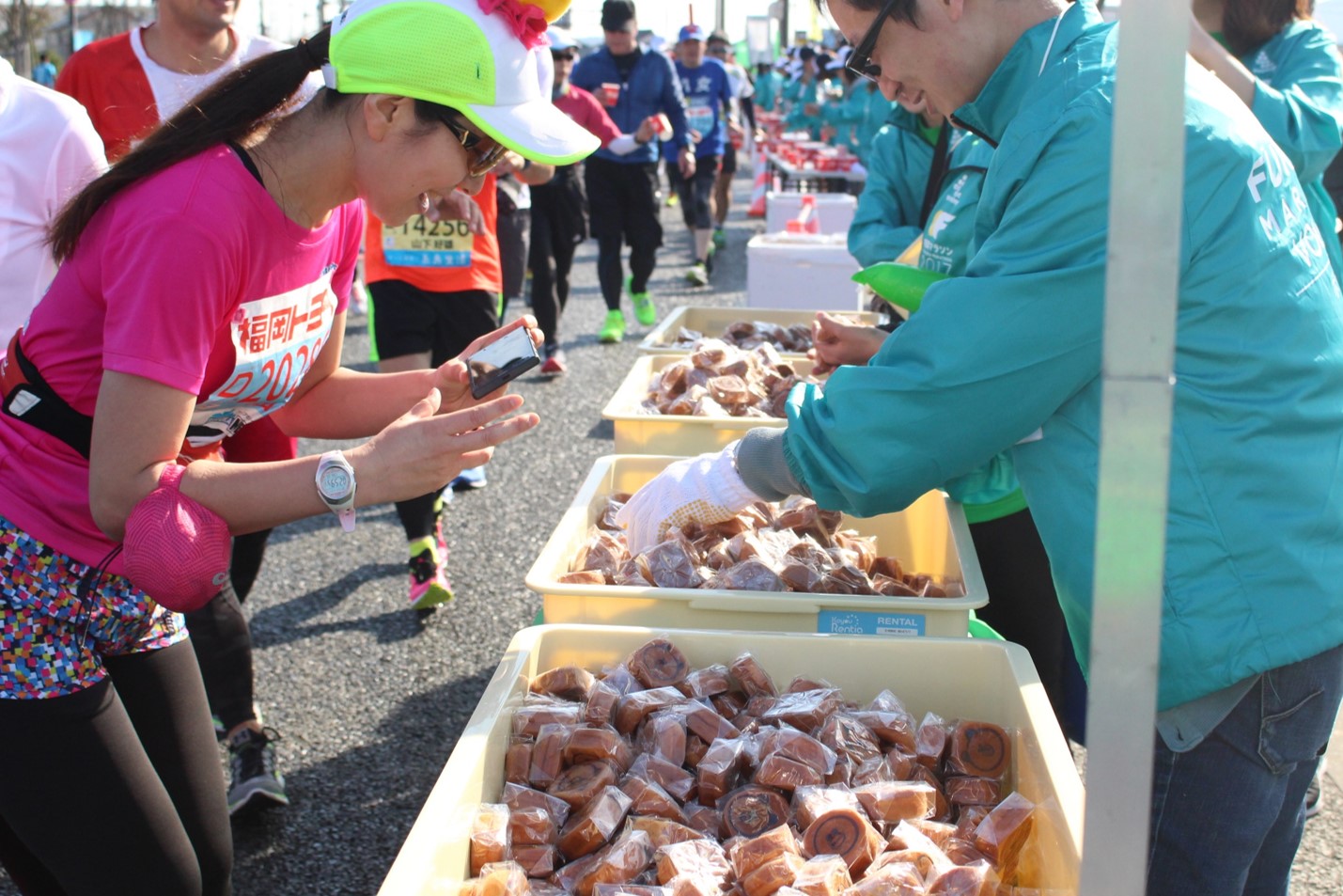 LINE 福岡マラソン_給食1
