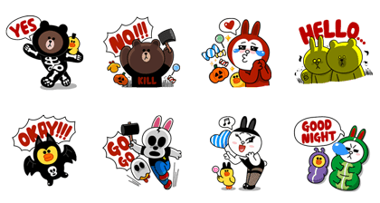 Line Pop もハロウィンモード 仮装したブラウンたちの限定ミニモンや特製スタンプが登場 Line Game公式ブログ