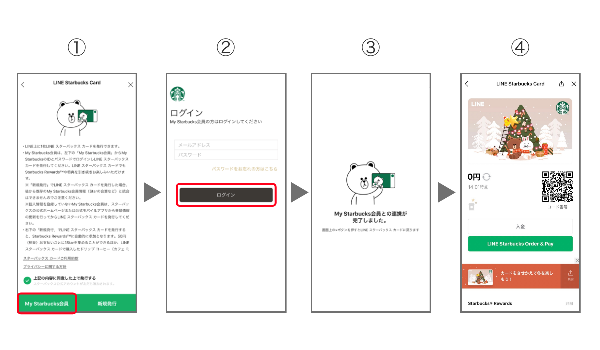 My Starbucks会員の方