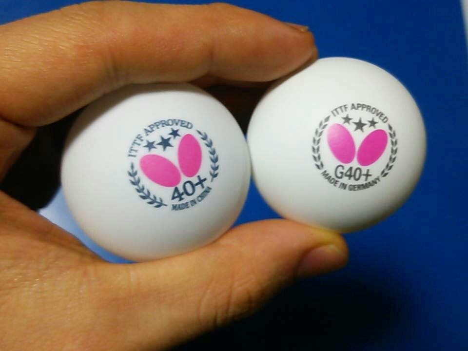 バタフライのドイツ製と中国製のプラスチックボール比較検証 第一印象 リンの卓球物語