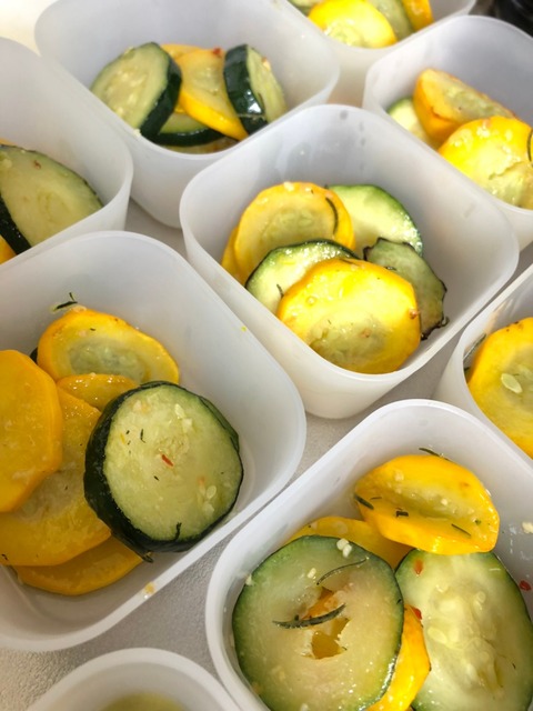 ズッキーニ取り分け