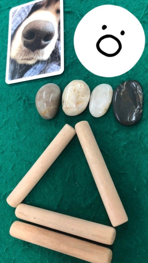 ピクチャーズ犬の鼻スタンプ付き