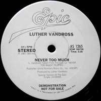 Luther Vandross Never Too Much 1981 Epic