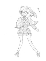 アスミ/鉛筆絵