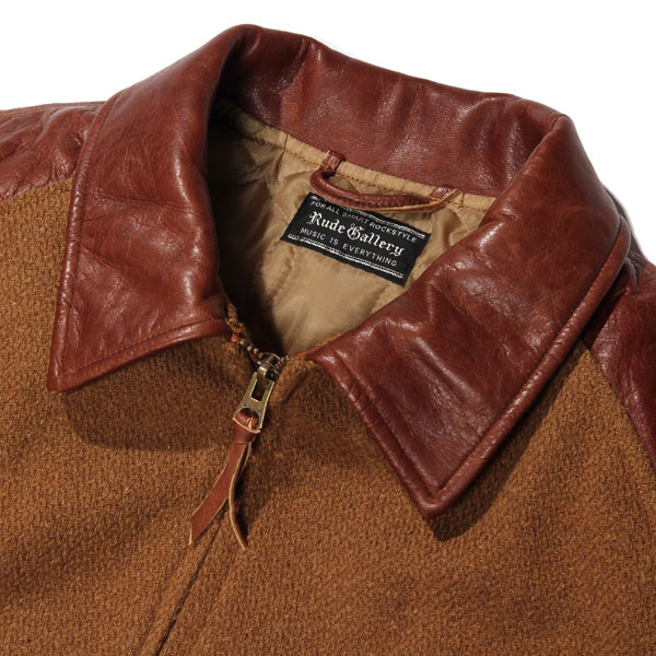 ラウンジリザードレザージャケットベージュスエードルードギャラリー