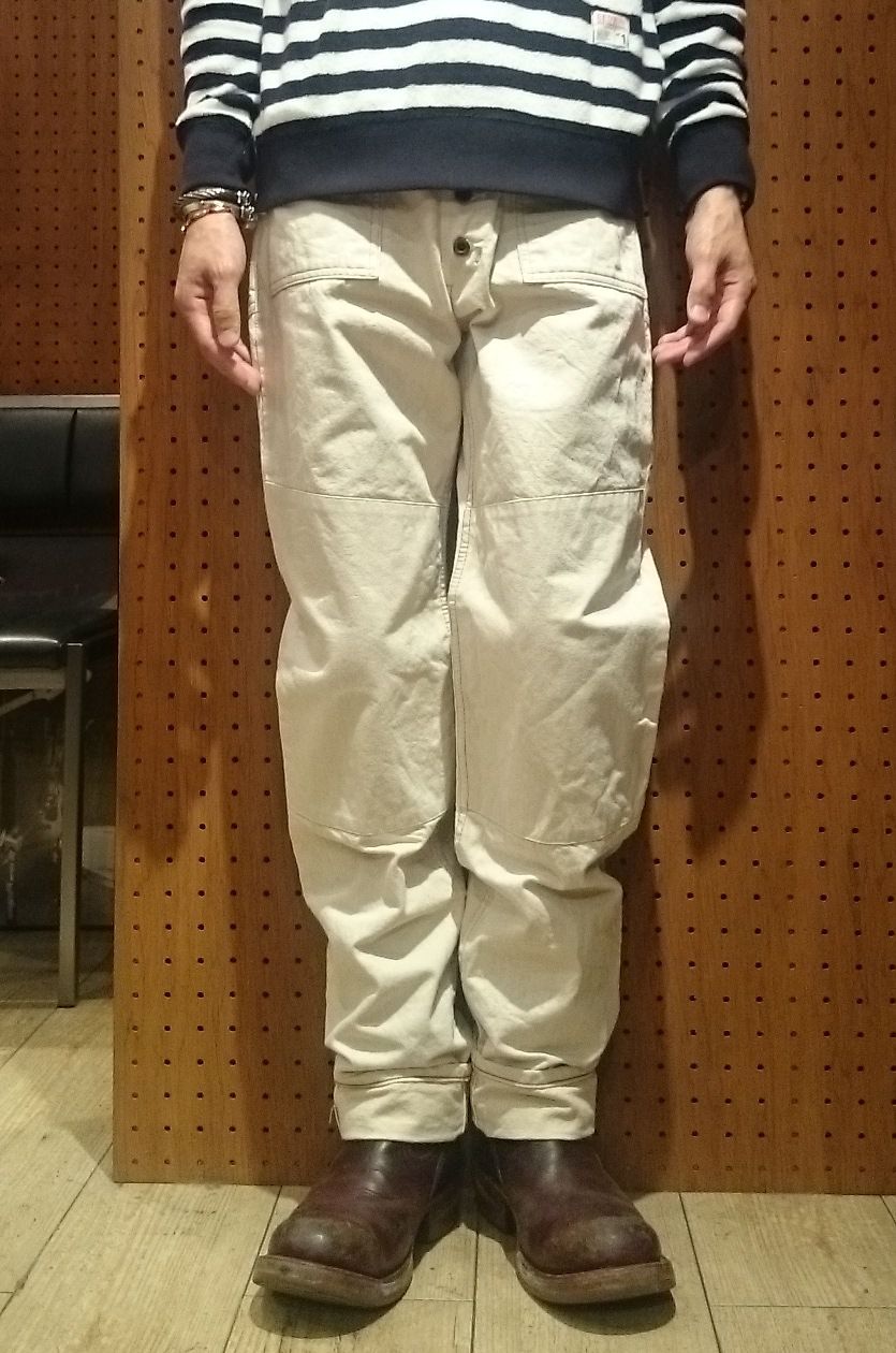 GERUGA(ゲルガ) 2015SS 春夏 GR-P-59B W-KNEE HOLIDAY PANTS ＜ECRU