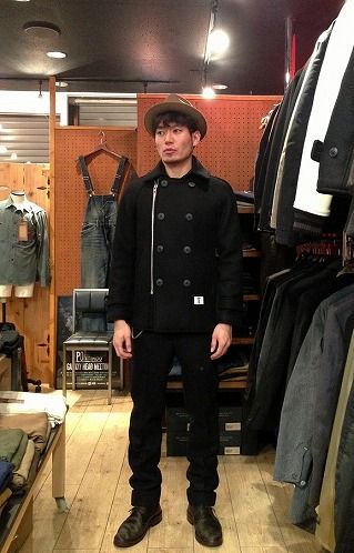 ジャケット・アウター BEDWIN MELTON P-COAT BEDWIN MELTON P-COAT “MARLON”BLACK ピーコート - ピーコート
