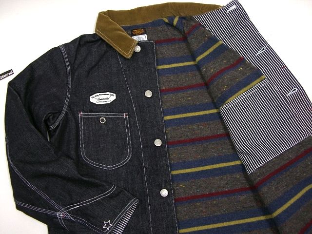 M&M エムアンドエム ヒッコリー カバーオール 68▢M＆M ヒッコリー