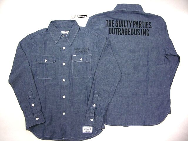 WACKOMARIA ワコマリア シャンブレー長袖シャツ THE GUILTY 【楽天市場
