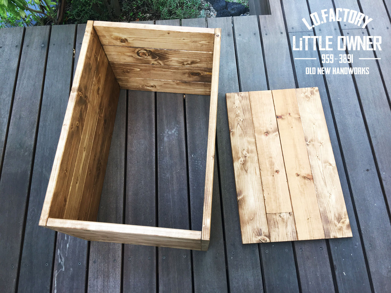 ガラガラ付き木箱の作り方 アンティーク編 Little Owner ガラガラ付き木箱の作り方 アンティーク編 Little Owner