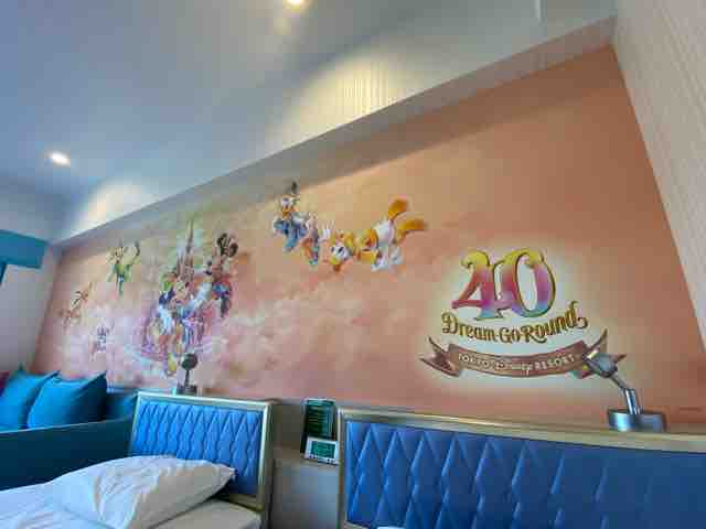 40周年ルーム・東京ディズニーセレブレーションホテルの 40周年ルーム・東京ディズニーセレブレーションホテルの