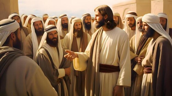 ai-generated-moses-preaching-to-his-people-free-photo