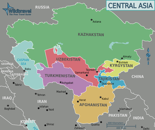 0central asia map