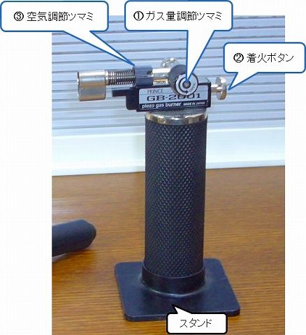 プリンス 電子ガスバーナー GB-2001 と ペンバーナー : リビングでDIY