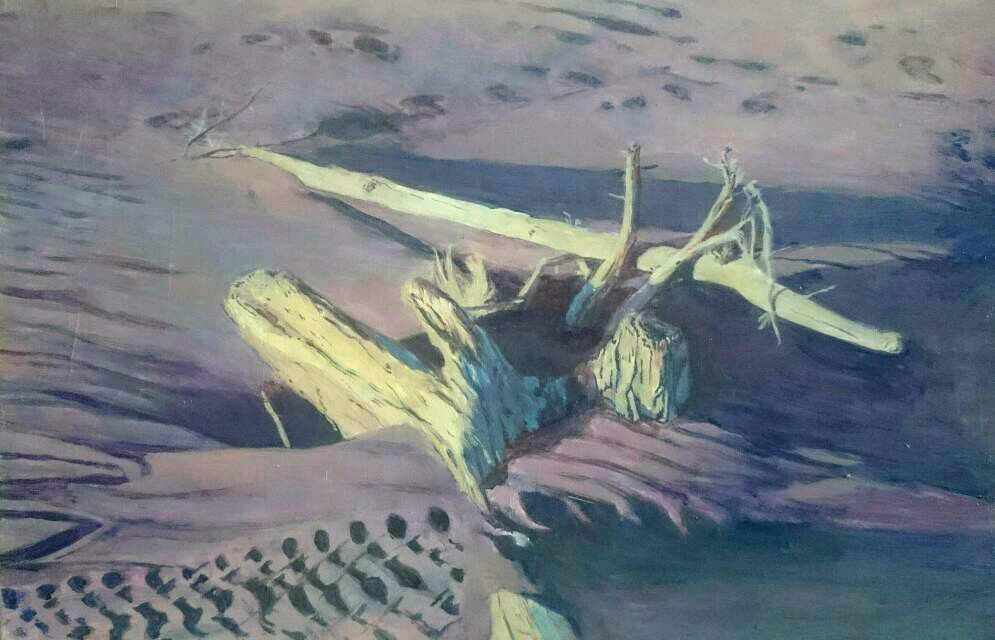 油絵の制作過程 風景画 Art De 再起 闘病曼荼羅