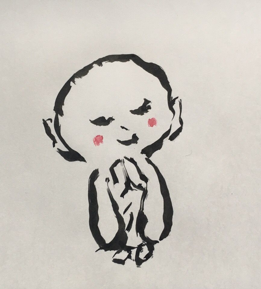 お地蔵様を描いてみる 2 Art De 再起 闘病曼荼羅 お地蔵様を描いてみる 2 Art De 再起 闘病曼荼羅