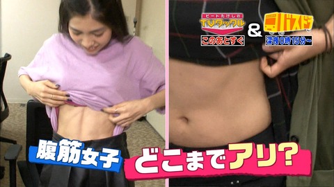 男性の多くは腹筋女子が苦手 Akb田野優花出演 ビートたけしのtvタックル Gラボ Akb48 男性の多くは腹筋女子が苦手 Akb田野優花出演 ビートたけしのtvタックル Gラボ Akb48