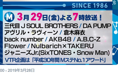 Ｍステに疑惑のNGT48メンバー出演予定で抗議コメント寄せられるhttps://rosie.2ch.net/test/read.cgi/akb/1553788808/