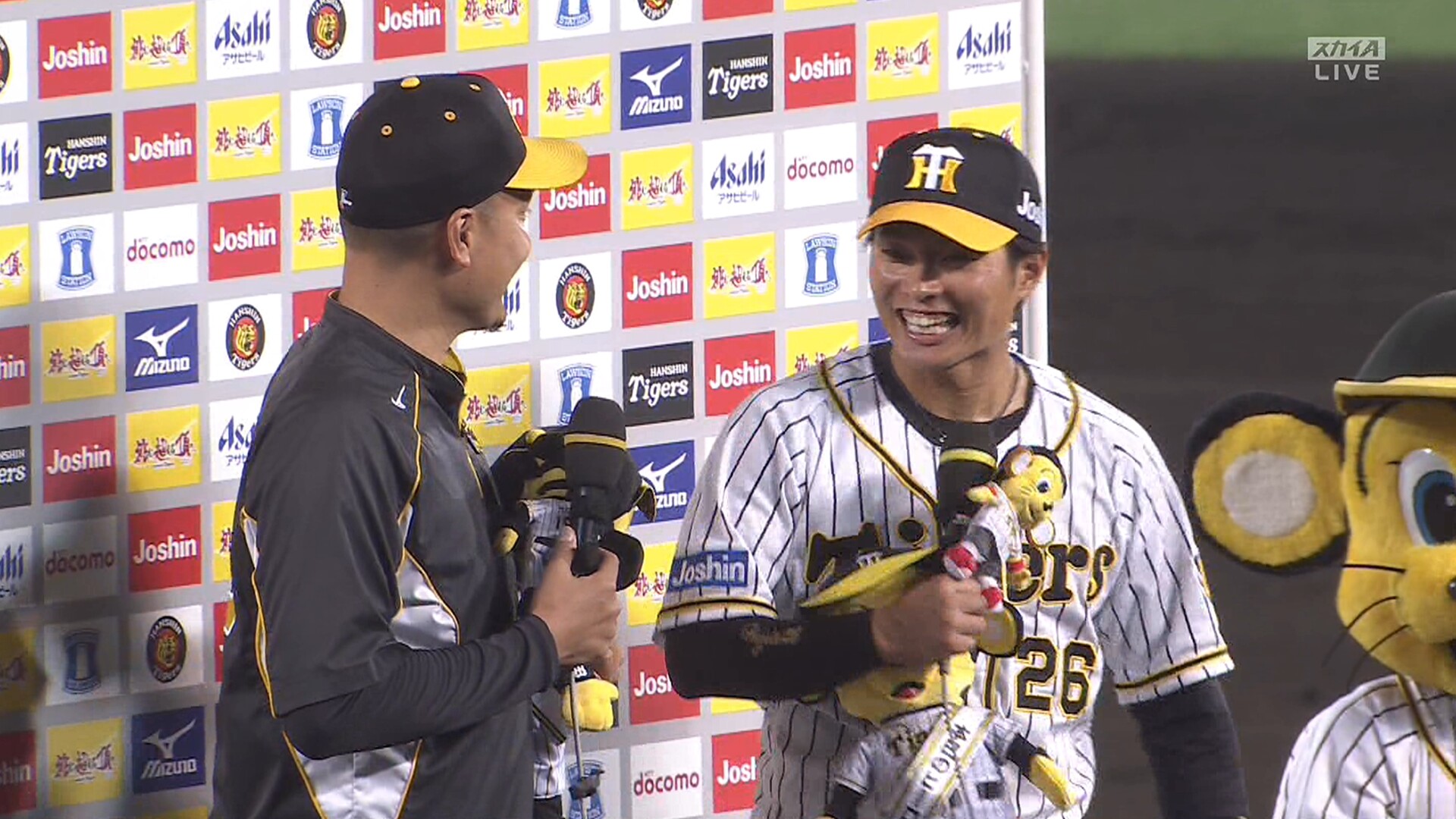 阪神 北條 秋山のヒーローインタビューを強奪ｗｗｗｗ 阪神タイガース猛虎魂アンテナ