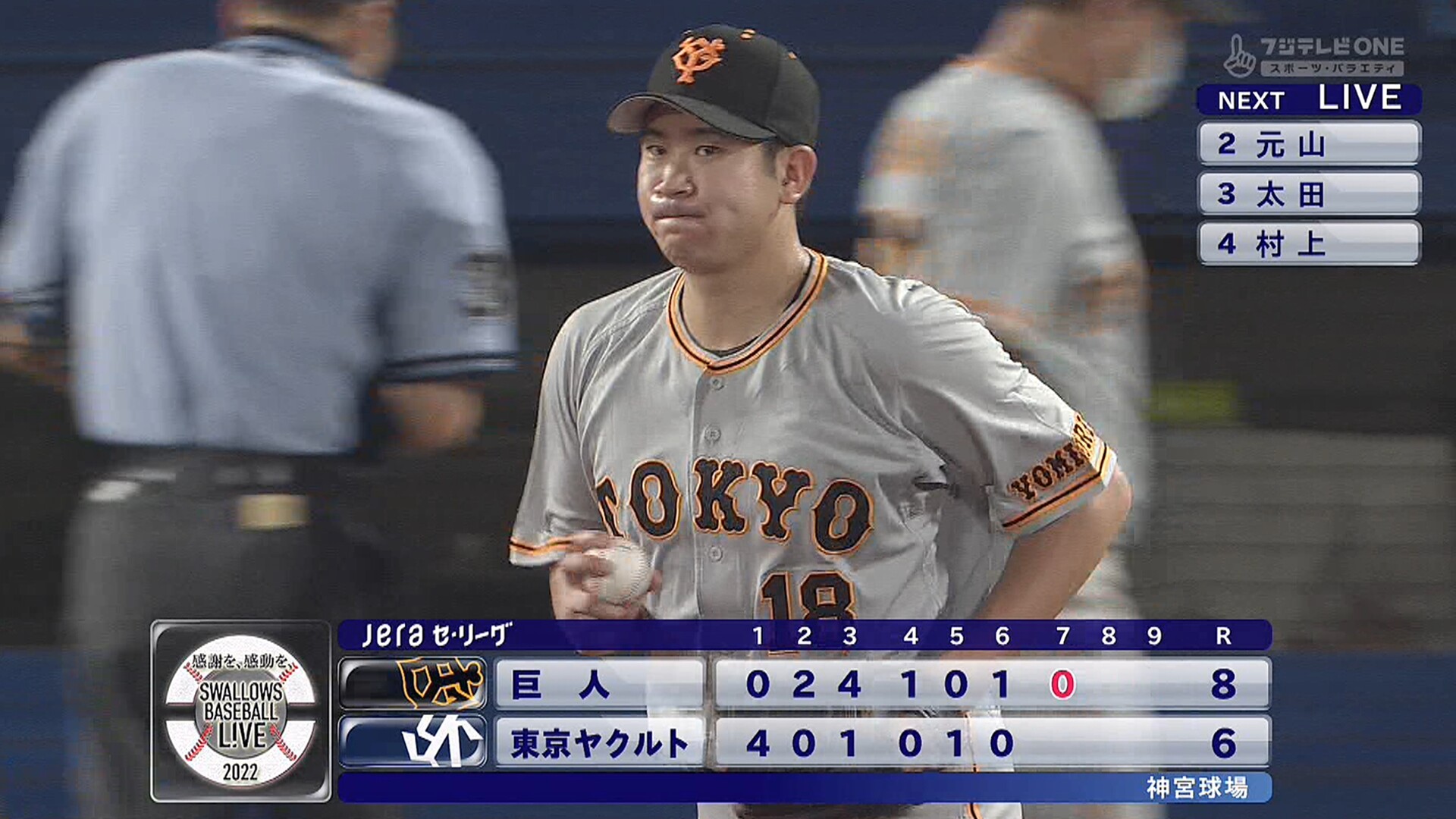 【悲報】 菅野、6回6失点121球で続投