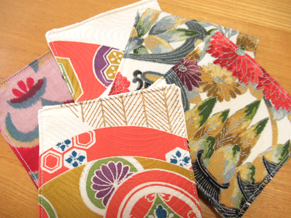 古裂の端切れでコースター ゆる くお着物楽しみましょう