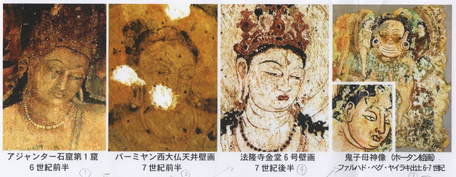 法隆寺金堂壁画 ２ 江戸川の畔 ほとり