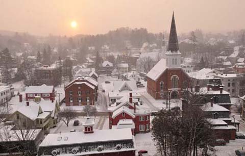 Montpelier winter dawn