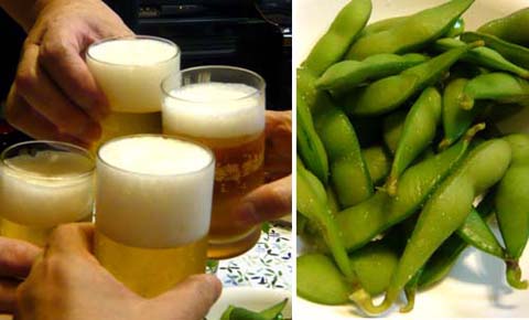 001 ビールと枝豆