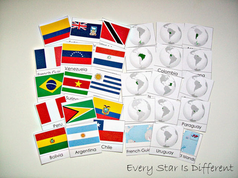 South+America+Flags+&+Country+Cards