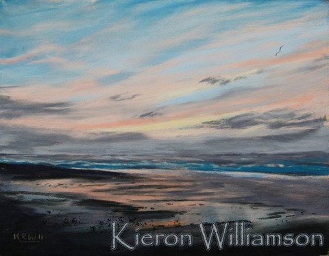 10 'After spring tide, Winterton' p 9x12