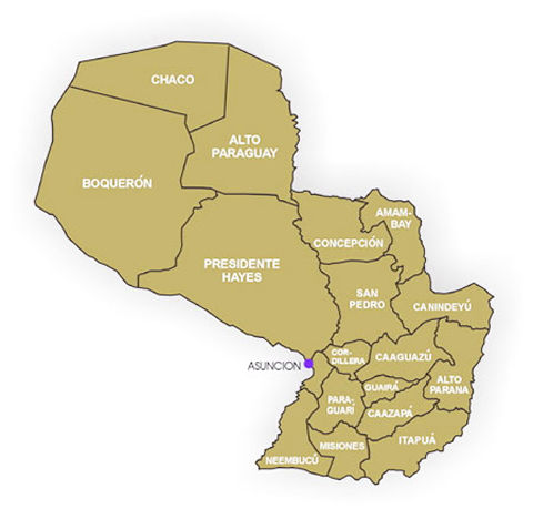 map_paraguay_departments