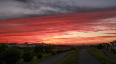 IMG_2587多摩川の夕焼