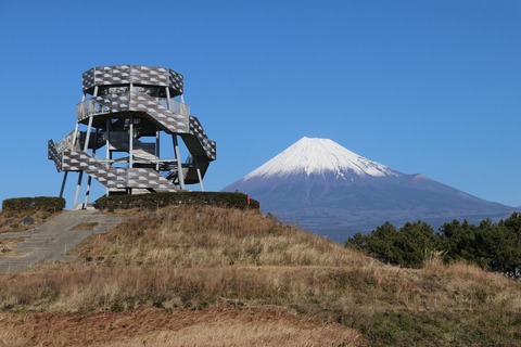 IMG_5197みなと公園 ドラゴンタワーと富士山