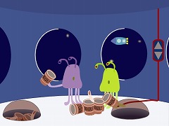 宇宙人とカップ麺