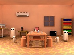 The picnic of a ghost family