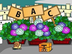 アジサイとカタツムリ