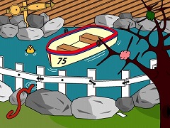 池の上のボート