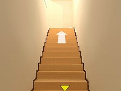 階段からの脱出 だしゅつ 無料脱出ゲーム