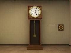 大きな時計のある部屋からの脱出