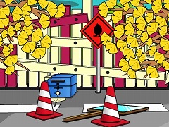 イチョウの下のギンナン君