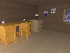 夜桜が見える部屋からの脱出