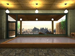 露天風呂への脱出